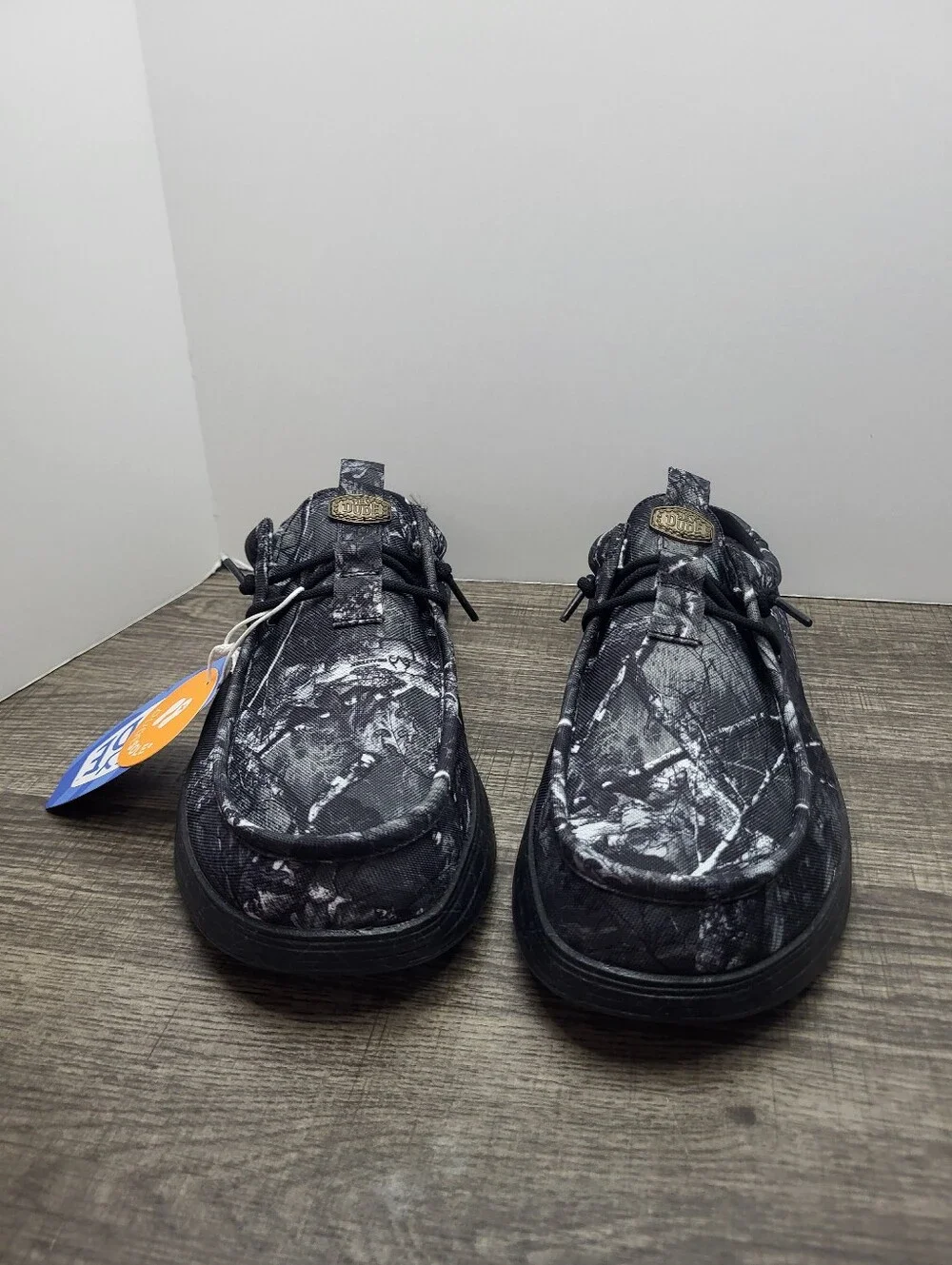 Hey Dude Jelly Roll Limted Edition Wally Comf Slip-On Black Camo Men US 10 New